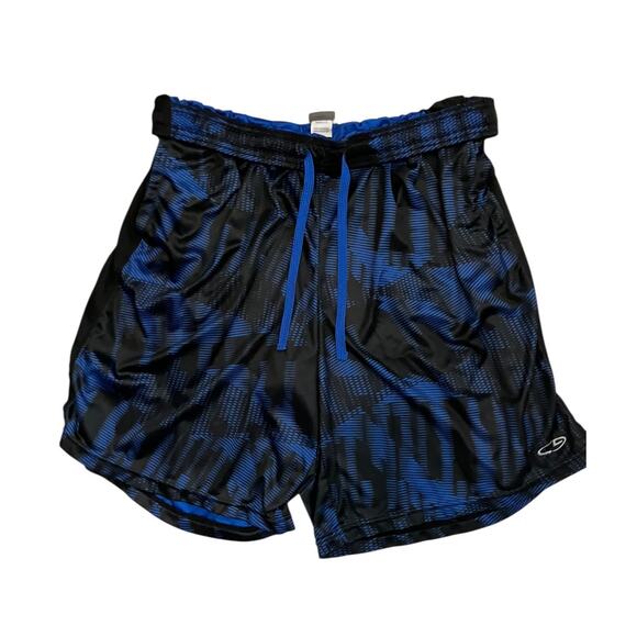 C9 by Champion Blue Black Pattern Athletic Shorts XL Men’s Running Training - Picture 2 of 8